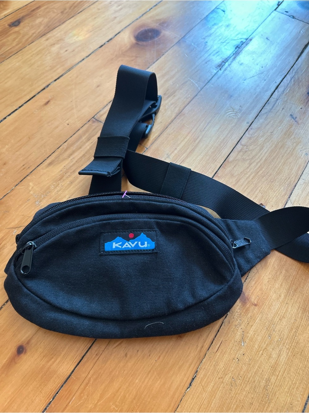 KAVU Spectator canvas waist pack black